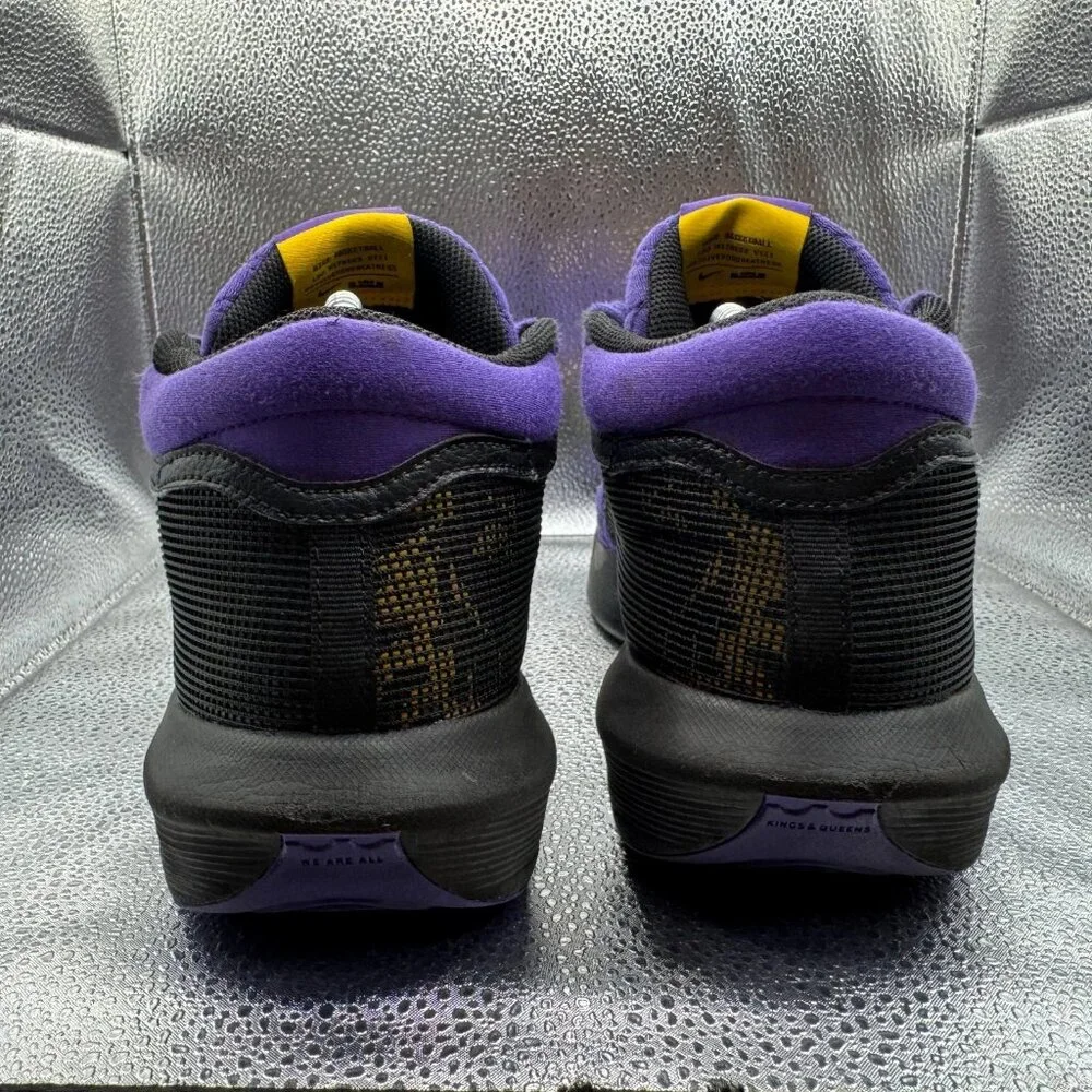 Size 9.5 Nike LeBron Witness 8 Lakers Purple Mens‎ Basketball Shoes FB2239-001